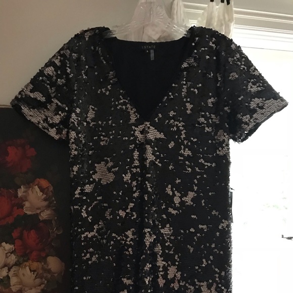 NWT 1. State Sequin shift dress - Picture 3 of 5